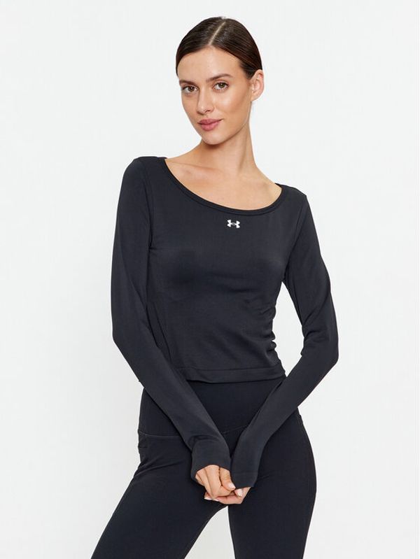 Under Armour Under Armour Športna majica Ua Train Seamless Ls 1379150 Črna Fitted Fit