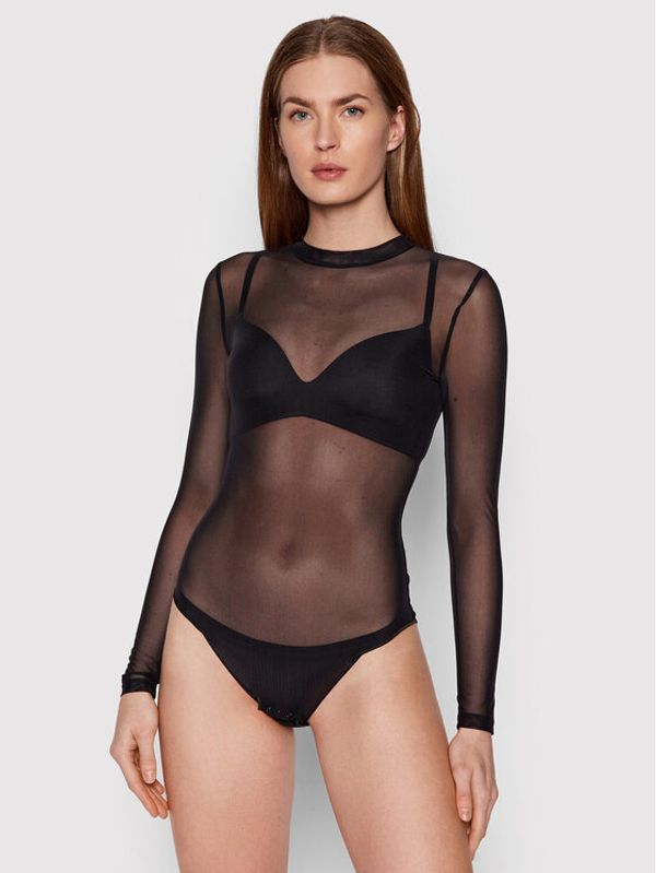 Undress Code Undress Code Bodi Stay Simple 89 Črna Slim Fit