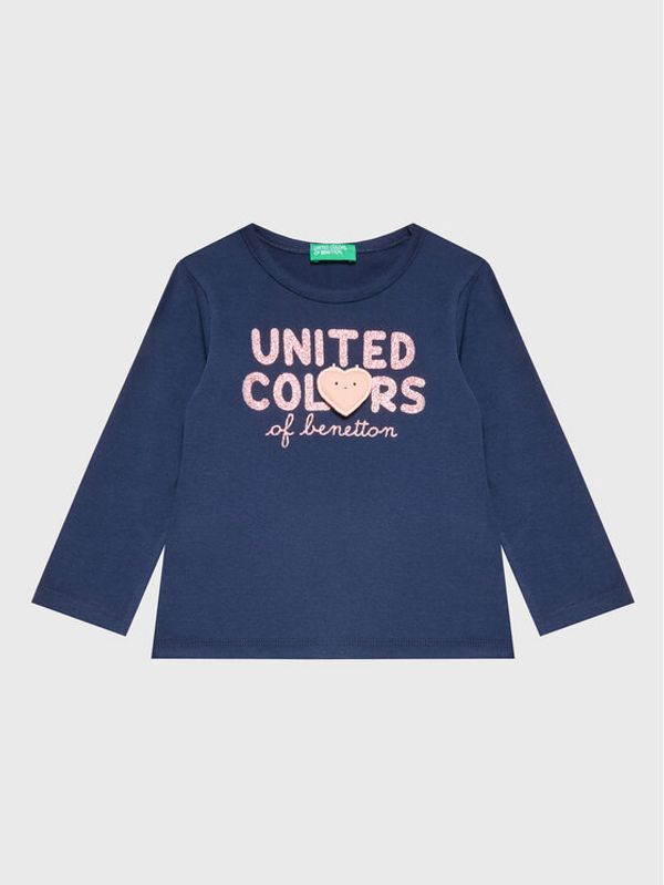 United Colors Of Benetton United Colors Of Benetton Bluza 3ATNG105X Mornarsko modra Regular Fit