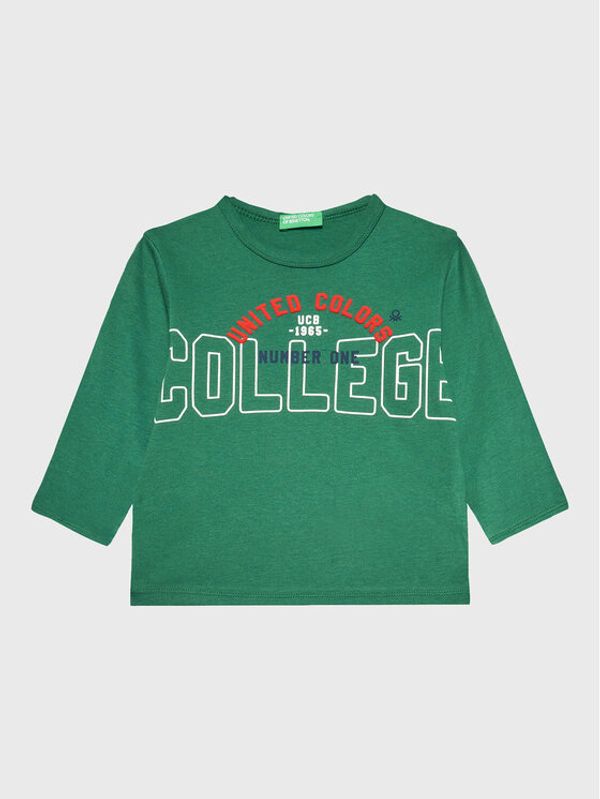 United Colors Of Benetton United Colors Of Benetton Bluza 3VR5G106B Zelena Regular Fit