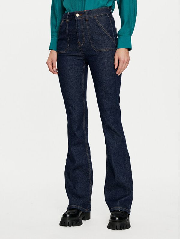 United Colors Of Benetton United Colors Of Benetton Jeans hlače 478WDF07A Mornarsko modra Flare Fit