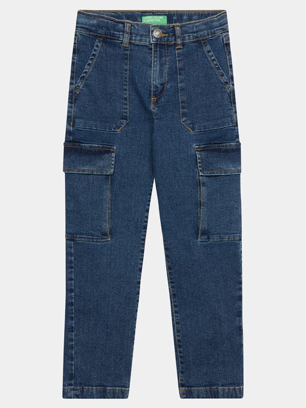 United Colors Of Benetton United Colors Of Benetton Jeans hlače 4ULQCF02W Mornarsko modra Slim Fit
