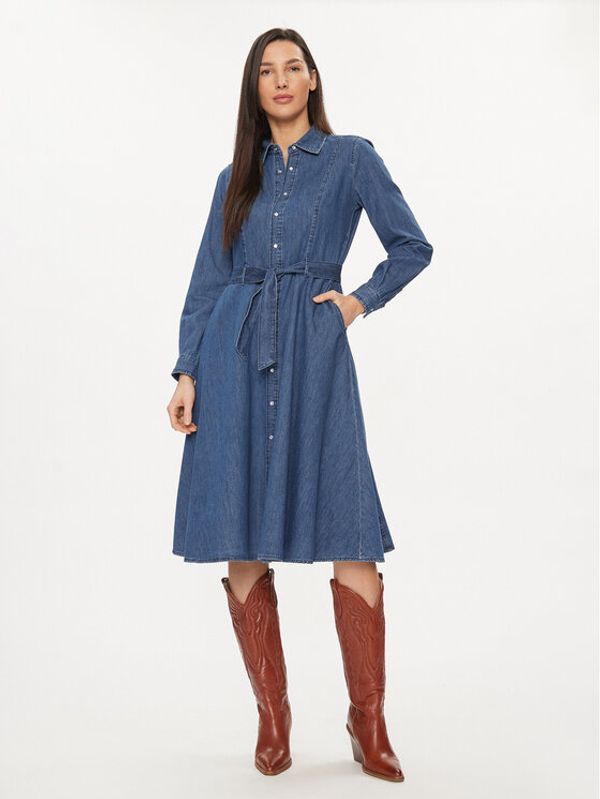 United Colors Of Benetton United Colors Of Benetton Jeans obleka 4RZKDV07A Modra Regular Fit