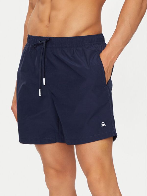 United Colors Of Benetton United Colors Of Benetton Kopalne hlače 55FK6X00P Mornarsko modra Regular Fit