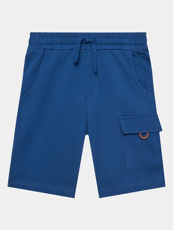 United Colors Of Benetton United Colors Of Benetton Kratke hlače iz tkanine 3BL0C901U Modra Regular Fit