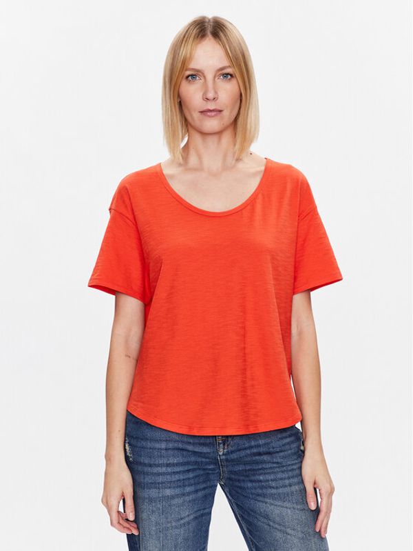 United Colors Of Benetton United Colors Of Benetton Majica 3BVXD1033 Oranžna Relaxed Fit