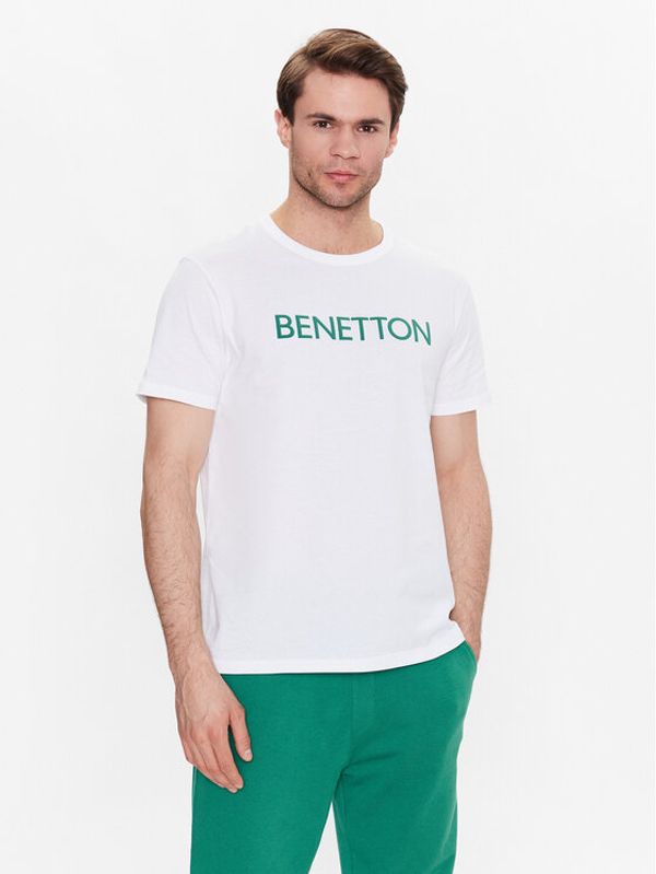 United Colors Of Benetton United Colors Of Benetton Majica 3I1XU100A Bela Regular Fit