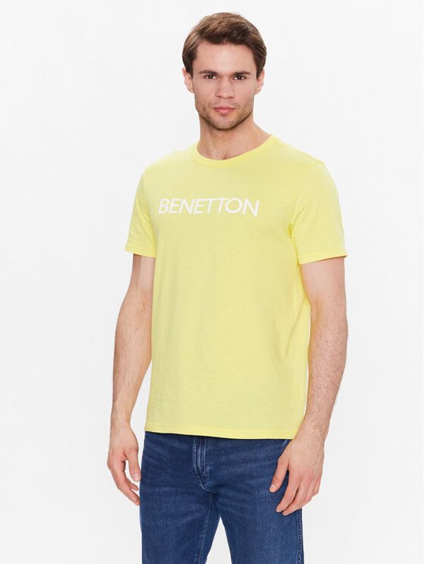 United Colors Of Benetton United Colors Of Benetton Majica 3I1XU100A Rumena Regular Fit