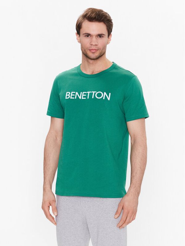 United Colors Of Benetton United Colors Of Benetton Majica 3I1XU100A Zelena Regular Fit