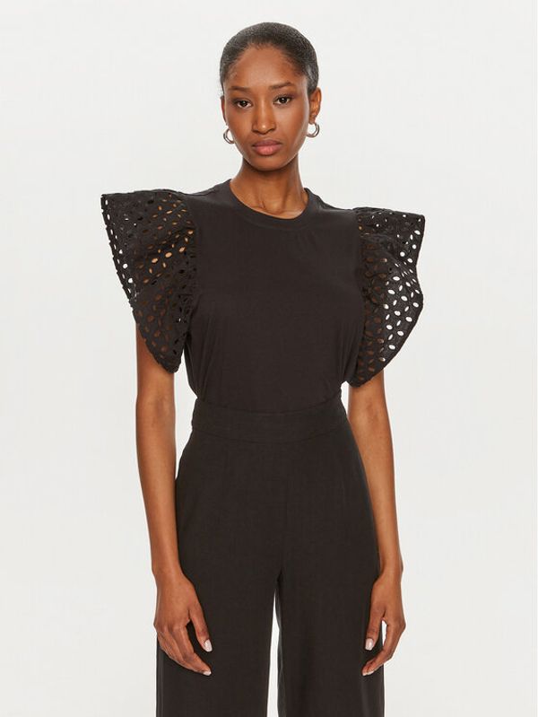 United Colors Of Benetton United Colors Of Benetton Majica 3S6HD107C Črna Regular Fit