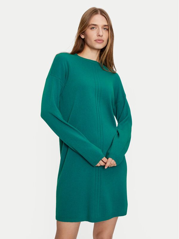 United Colors Of Benetton United Colors Of Benetton Pletena obleka 1044DV01S Zelena Regular Fit