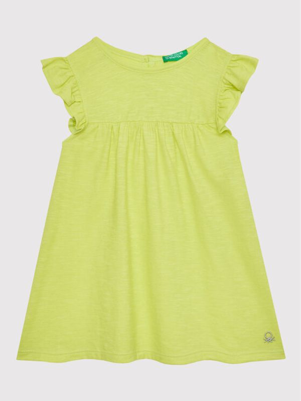 United Colors Of Benetton United Colors Of Benetton Poletna obleka 3Z7QGV002 Zelena Regular Fit