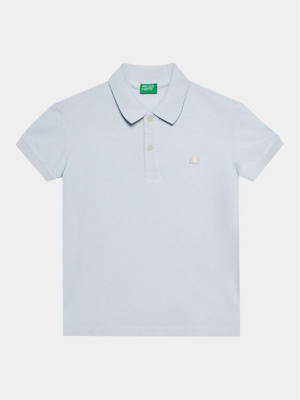 United Colors Of Benetton United Colors Of Benetton Polo majica 3089C300Q Svetlo modra Regular Fit