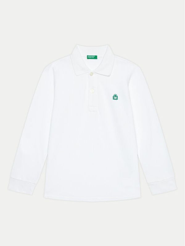 United Colors Of Benetton United Colors Of Benetton Polo majica 3089G3009 Bela Regular Fit