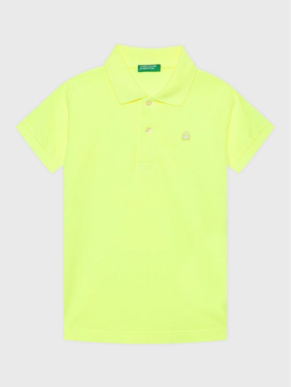 United Colors Of Benetton United Colors Of Benetton Polo majica 3089G300D Rumena Slim Fit