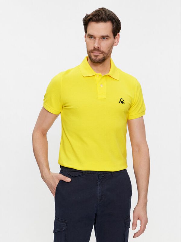 United Colors Of Benetton United Colors Of Benetton Polo majica 3089J3178 Rumena Regular Fit