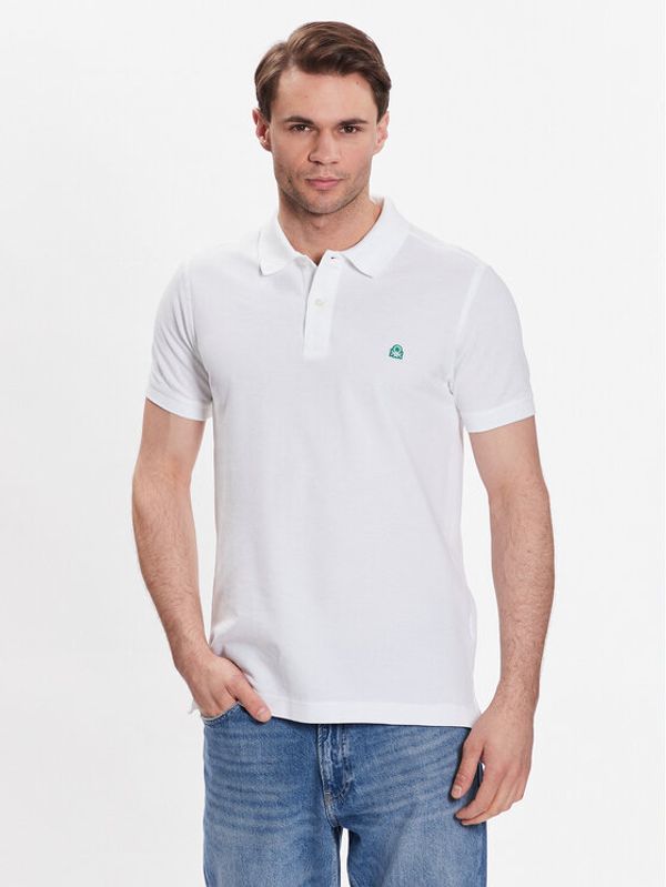 United Colors Of Benetton United Colors Of Benetton Polo majica 3089J3179 Bela Regular Fit