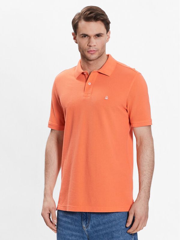 United Colors Of Benetton United Colors Of Benetton Polo majica 3089J3179 Oranžna Regular Fit