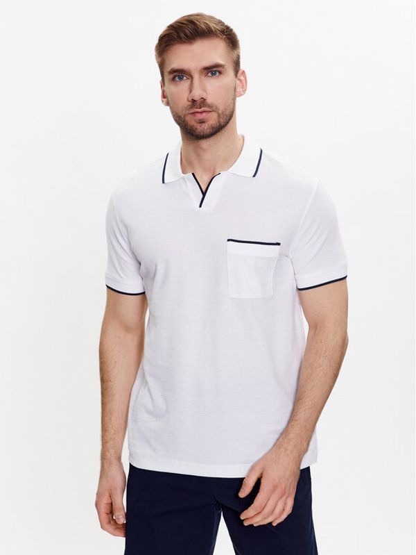 United Colors Of Benetton United Colors Of Benetton Polo majica 34KAU300B Bela Regular Fit