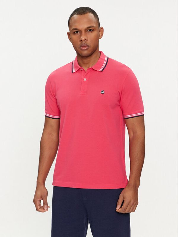 United Colors Of Benetton United Colors Of Benetton Polo majica 3WG9J3181 Roza Regular Fit