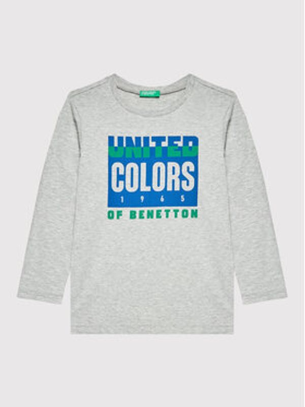United Colors Of Benetton United Colors Of Benetton Bluza 3I1XC105U Siva Regular Fit