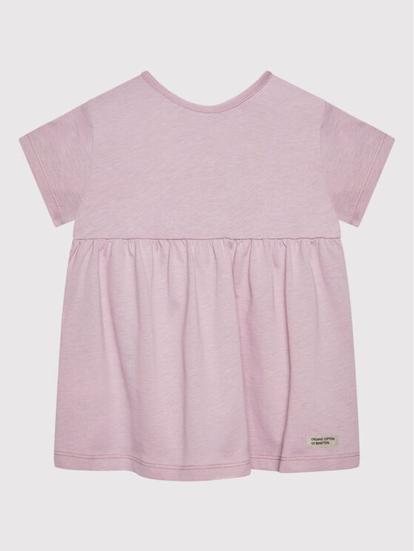 United Colors Of Benetton United Colors Of Benetton Vsakodnevna obleka 3I1XG101Y Roza Regular Fit