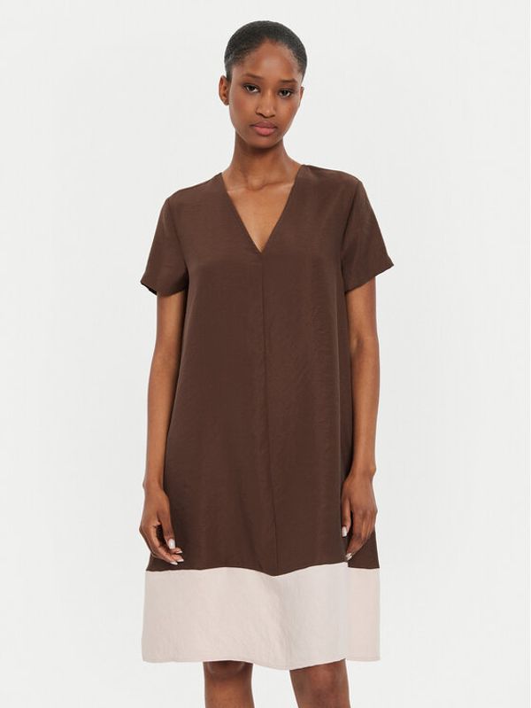 United Colors Of Benetton United Colors Of Benetton Vsakodnevna obleka 4O79DV0AO Rjava Regular Fit