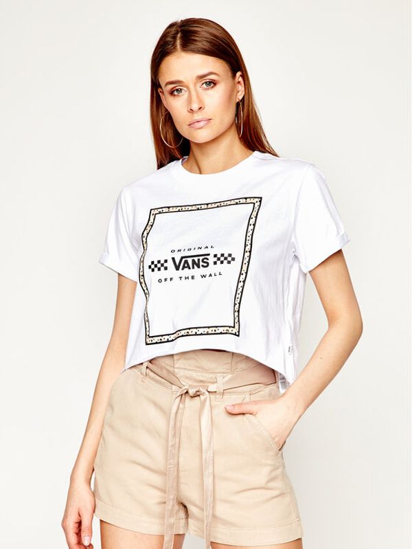 Vans Vans Majica Leila Tee VN0A4CWXWHT Bela Oversize