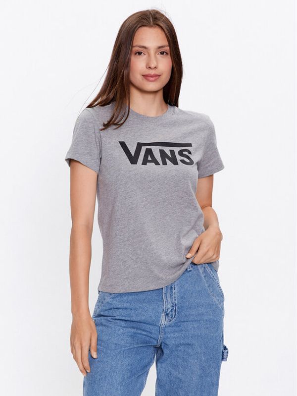 Vans Vans Majica Wm Flying V Crew Tee VN0A3UP4 Siva Regular Fit