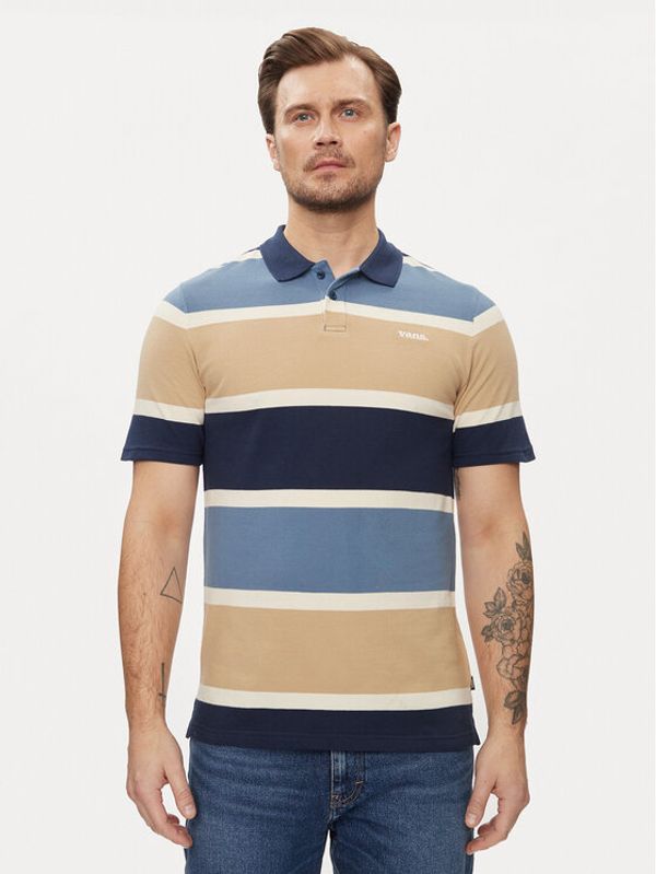 Vans Vans Polo majica Halicrest Stripe Polo Ss VN000G3R Modra Regular Fit