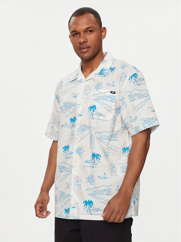 Vans Vans Srajca Davista Ss Woven VN000G7G Écru Regular Fit