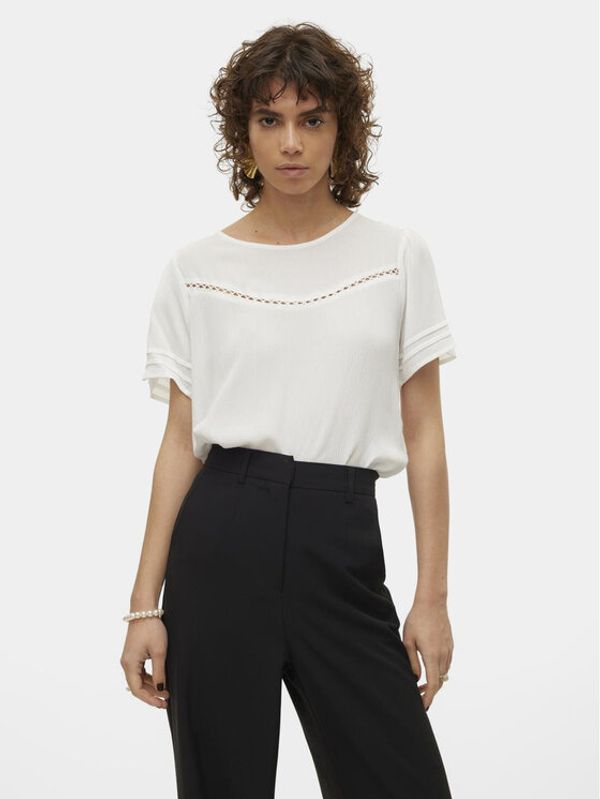 Vero Moda Vero Moda Bluza Menny 10303665 Bela Regular Fit