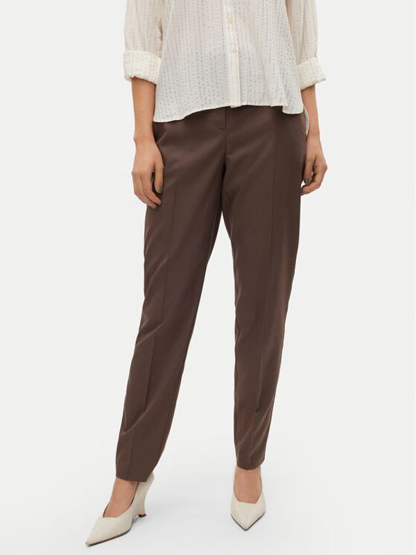 Vero Moda Vero Moda Chino hlače Nila 10320940 Rjava Tapered Fit