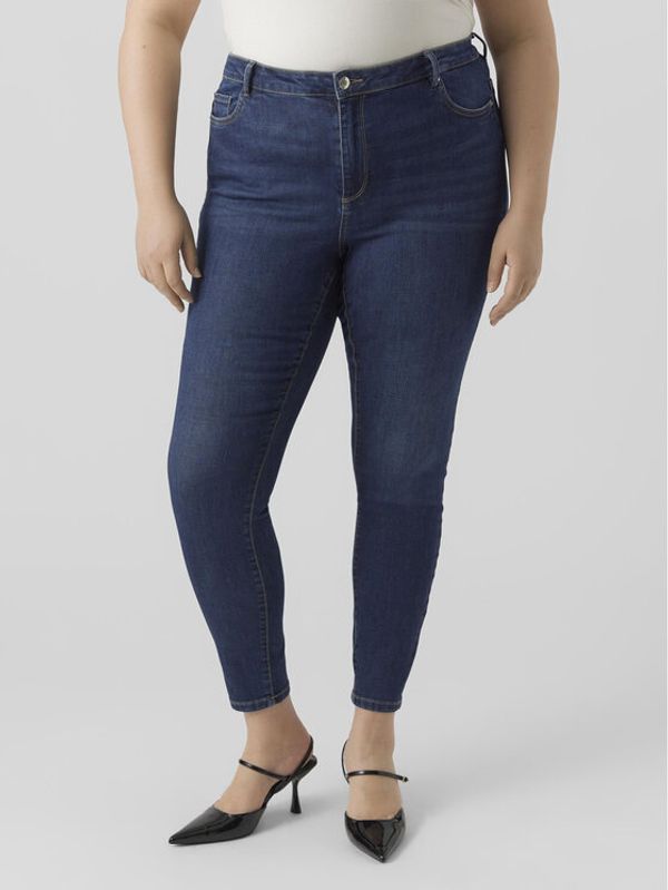 Vero Moda Curve Vero Moda Curve Jeans hlače Phia 10285012 Mornarsko modra Skinny Fit