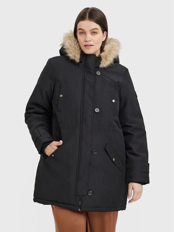 Vero Moda Curve Vero Moda Curve Parka Storm 10276474 Črna Regular Fit