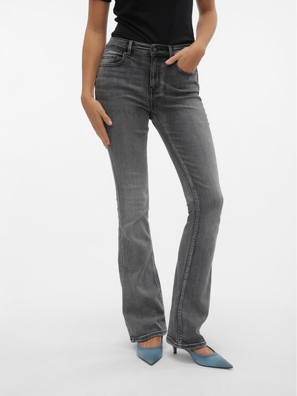 Vero Moda Vero Moda Jeans hlače Flash 10303196 Siva Flared Fit