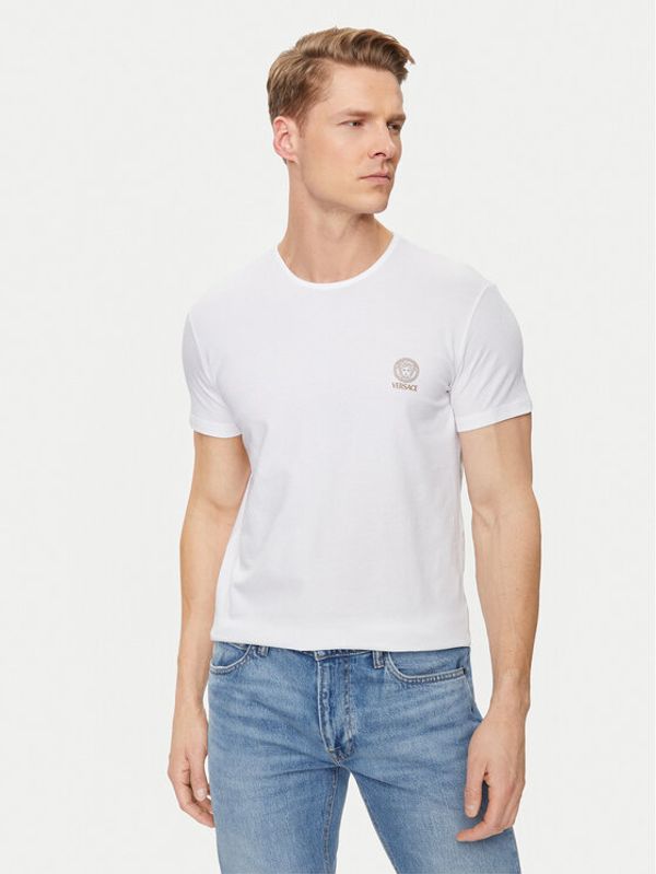 Versace Versace Majica Medusa AUU01005 Bela Slim Fit