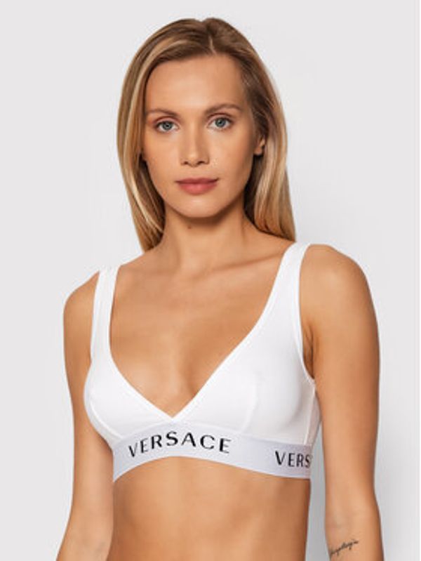 Versace Versace Trikotni nedrček Donna AUD04069 Bela