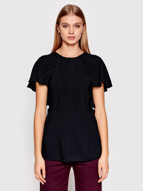 Victoria Victoria Beckham Victoria Victoria Beckham Bluza Drape 1122WTP003178A Črna Regular Fit