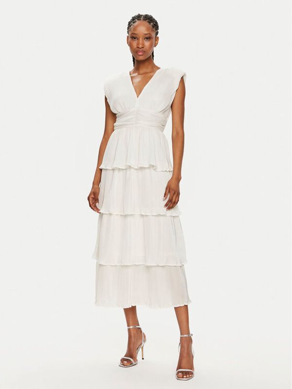 Vila Vila Cocktail obleka Lillian 14089876 Bela Regular Fit