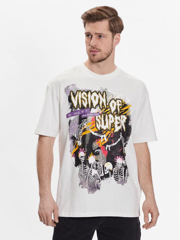 Vision Of Super Vision Of Super Majica VS00550 Bela Regular Fit