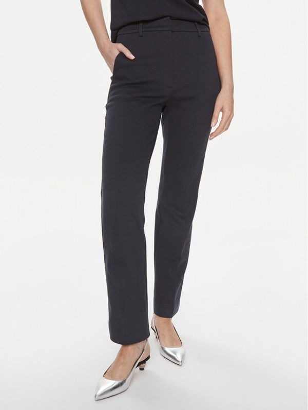 Weekend Max Mara Weekend Max Mara Hlače iz tkanine Basco 2415781051 Mornarsko modra Regular Fit