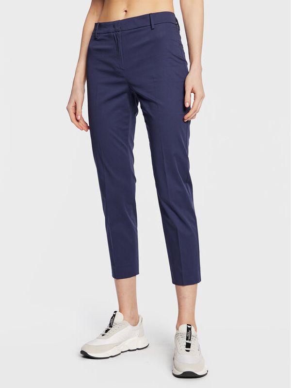 Weekend Max Mara Weekend Max Mara Hlače iz tkanine Cecco 2351310631 Mornarsko modra Slim Fit