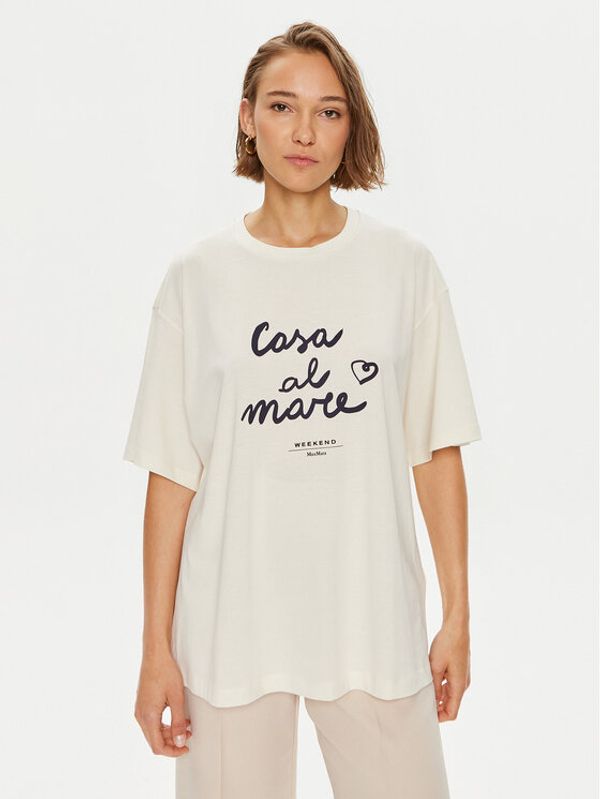 Weekend Max Mara Weekend Max Mara Majica Xanadu 2425946041600 Écru Oversize