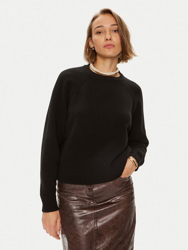 Weekend Max Mara Weekend Max Mara Pulover Gabbia 24253661 Črna Relaxed Fit