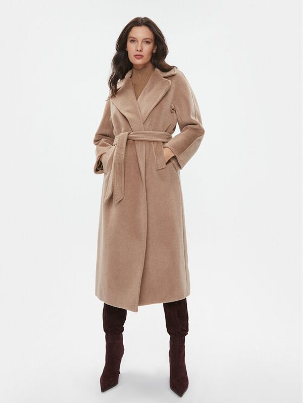 Weekend Max Mara Weekend Max Mara Volneni plašč Tempera 2350161233650 Rjava Regular Fit