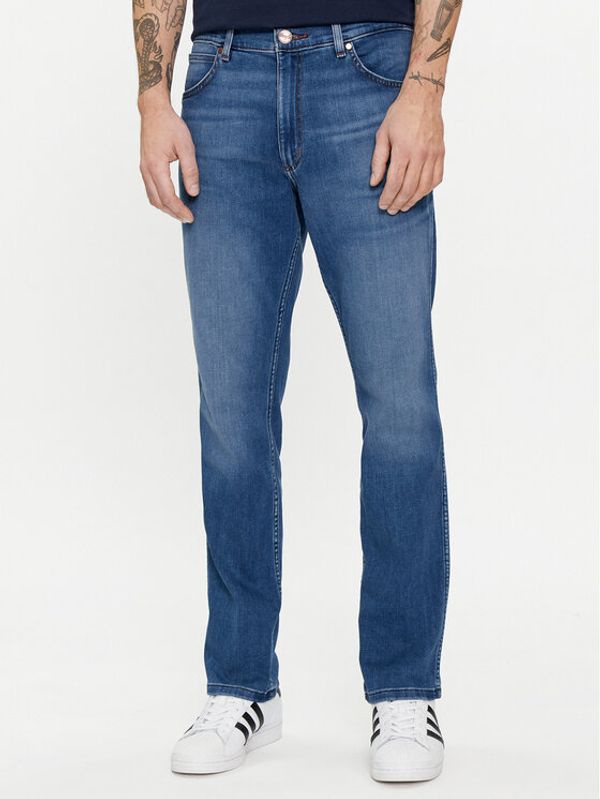 Wrangler Wrangler Jeans hlače Greensboro 112126995 Modra Straight Fit