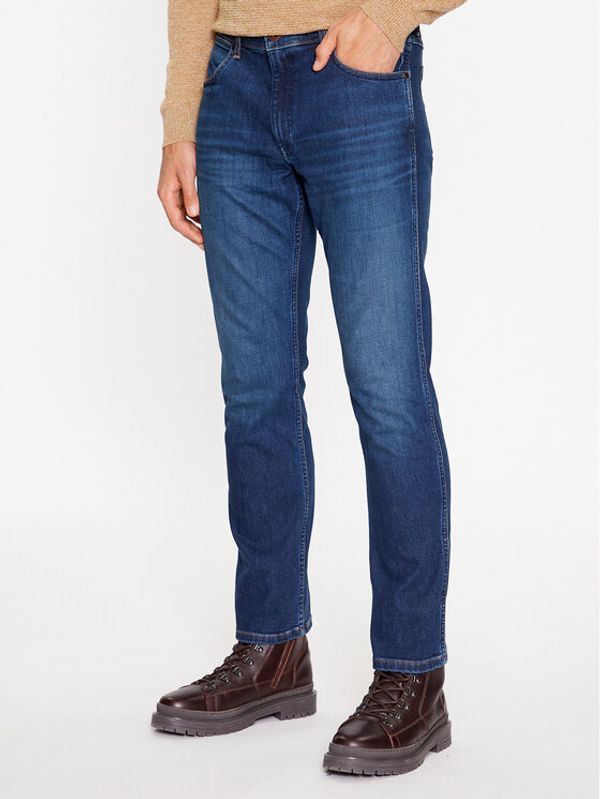 Wrangler Wrangler Jeans hlače Greensboro 112341413 Modra Regular Fit