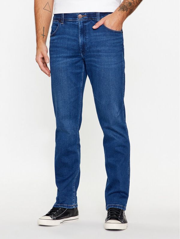 Wrangler Wrangler Jeans hlače Greensboro 112341419 Modra Regular Fit