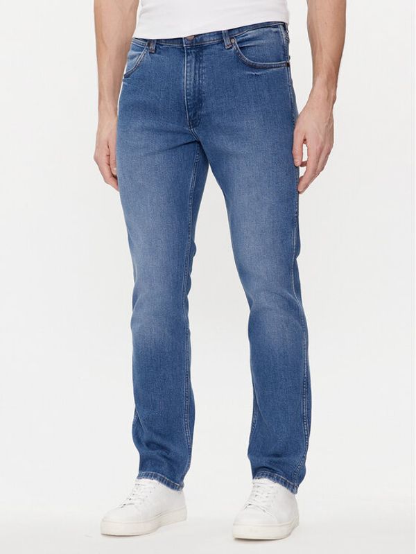 Wrangler Wrangler Jeans hlače Greensboro 112350836 Modra Straight Fit